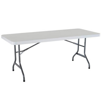 6ft White Folding Tables