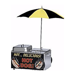 table top hot dog cart