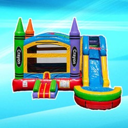 Crayon Bounce house Combo