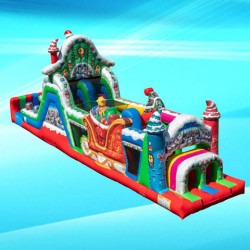 Christmas obstacle course